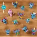 Disney Stitch мини изненада фигура в капсула с форма на ананас 4-та серия 1бр. изображение 3
