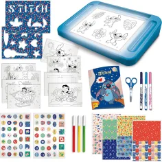 Disney Stitch рисувателен комплект с осветена рисувателна дъска - Lisciani изображение 2