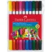 Двувърхи цветни измиваеми флумастери 10бр. комплект - Faber-Castell