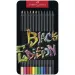 Faber-Castell: Черна серия цветни моливи 12бр. комплект в метална кутия