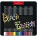 Faber-Castell: Черна серия цветни моливи 24бр. комплект в метална кутия