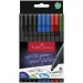 Faber-Castell: GRIP флумастер с връх 0,4mm 4 цвята 10бр. комплект