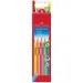 Faber-Castell: GRIP Jumbo Neon цветни моливи комплект - 5бр