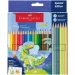 Faber-Castell: Комплект цветни моливи с динозаври 18+6бр