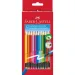 Faber-Castell: Комплект цветни моливи с гумичка 12бр изображение 1