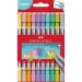 Faber-Castell: Комплект флумастери 10бр. с двоен връх в пастелни цветове