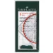 Faber-Castell: Триъгълна линийка с ъгломер изображение 1