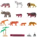 Faunica: Животни от дивата природа комплект играчки в кофа - Woodyland изображение 2
