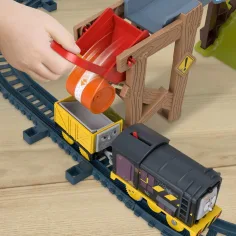 Fisher-Price: Томас и приятели Дизел Лифт & Лоуд строителен железопътен комплект с моторизирана влакчета - Mattel изображение 3