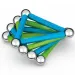 Geomag Green Line Classic магнитна конструкторска игра 25бр. изображение 4