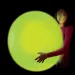 Glowzilla Wubble светеща балонна топка неон зелена 75см изображение 2