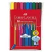 Grip цветни измиваеми флумастери 10бр. комплект - Faber-Castell