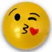 Гумена топка с Emoji мотиви в различни варианти 23см изображение 2
