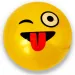 Гумена топка с Emoji мотиви в различни варианти 23см изображение 3