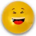 Гумена топка с Emoji мотиви в различни варианти 23см изображение 4