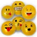 Гумена топка с Emoji мотиви в различни варианти 23см изображение 7