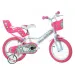 Hello Kitty розов-бял детски велосипед 16-ти размер - Dino Bikes велосипед изображение 1