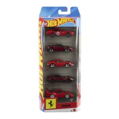 Hot Wheels Ferrari 5 броя малки автомобилчета комплект 1/64 – Mattel