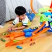 Hot Wheels Stunt Tracks: Сблъсък във въздуха писта с количка – Mattel изображение 4