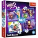 Inside Out 2: Отвътре навън 2 4 в 1 пъзел - Trefl