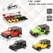 Jeep Wrangler метален автомобилен модел с обратно движение в различни варианти 1/32