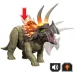 Jurassic World: Трицератопс атакуващ динозавър с звук и светлина – Mattel изображение 3
