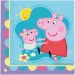 Комплект хартиени салфетки Peppa Pig - 2-слойни, 33x33см, 20бр