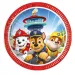 Комплект от 8 броя хартиени чинии Paw Patrol с диаметър 20 см