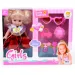 Игрови комплект кукла с опашки, гребен и аксесоари 25см
