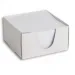 Кубче за записки 9x9x5cm с 500 листа в бяла кутия