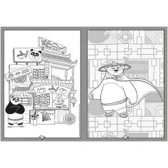 Kung Fu Panda оцветяваща книга - Trefl изображение 3