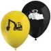 Латексови балони с модел на строителна машина, комплект от 8 броя