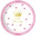 Little Princess комплект от 8 броя хартиени чинии с диаметър 20 см