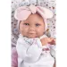 Llorens: кукла новородено момиченце 38 см с розов спален чувал изображение 4