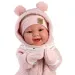 Llorens: Tala Sonrisas 44cm новородено бебе с звук в розов гащеризон изображение 4