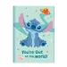 Луна: Disney Stitch Тайния дневник с катинар и пом-пом химикал 12x18см 60 страници изображение 2