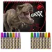 Луна: Jurassic World оцветяващ комплект с шаблон и стикери 54x47см изображение 2