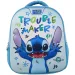 Луна: Must Team 3D Stitch закръглен детски ранец 26x10x32 см