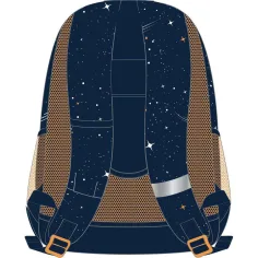 Луна: NASA закръглена 3-отделна училищна чанта, раница 32x18x43cm изображение 2