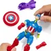 Marvel Mix Mashers: Фигура на Капитан Америка с аксесоари - Hasbro изображение 3
