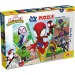 Marvel Spidey се бори 2 в 1 24 части пъзел и оцветяване 50x35см - Lisciani изображение 1