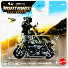Matchbox A Film: 2024 Triumph Scrambler малък мотоциклет 1/64 - Mattel