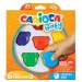 Мечешка форма Baby Teddy восъчни цветове 6 бр. - Carioca