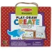 Melissa & Doug: Комплект за рисуване и магнитна креативна игра с динозаври изображение 1