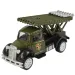 Die-Cast: Военна количка в различни варианти с маховик 1/55 изображение 3