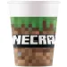 Minecraft 8 броя хартиени чаши комплект 200ml