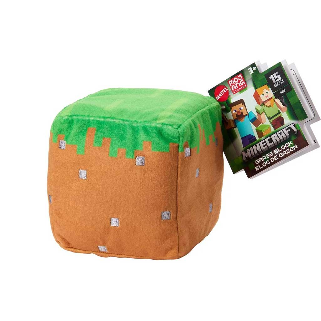 Minecraft Blocks плюшена фигура - Grass Block фигура - Mattel