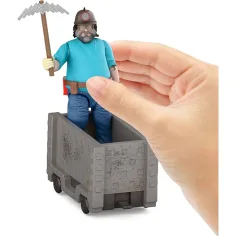 Minecraft Филм - Стив и комплект за игра с миньорска количка - Mattel изображение 5