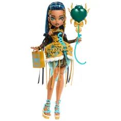 Monster High: Ужасно Сладък Рожден Ден – Cleo De Nile кукла с балон и подарък - Mattel изображение 2