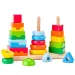 Montessori дървен комплект за строене на кула - Woodyland изображение 1